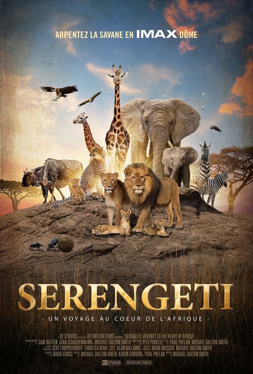 Affiche du film Serengeti : un voyage au coeur de l'Afrique