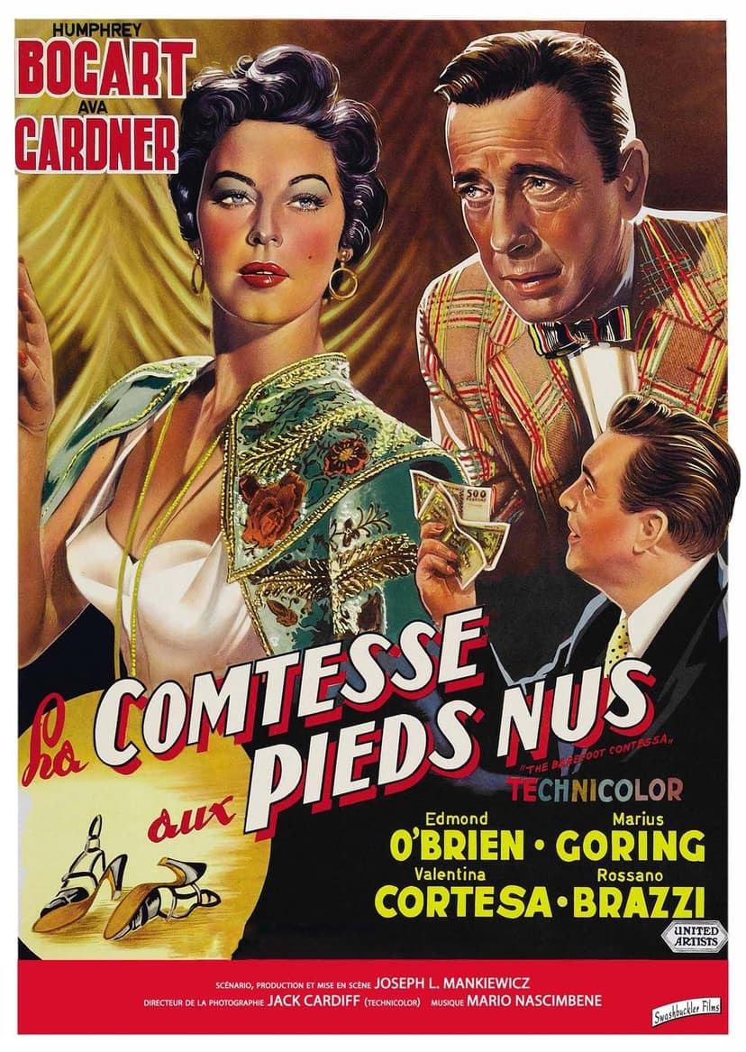 Affiche du film La Comtesse aux pieds nus