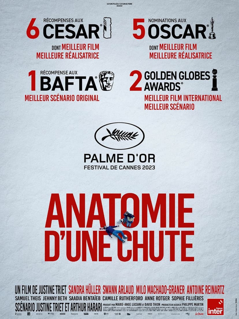 Affiche du film Anatomie d’une chute